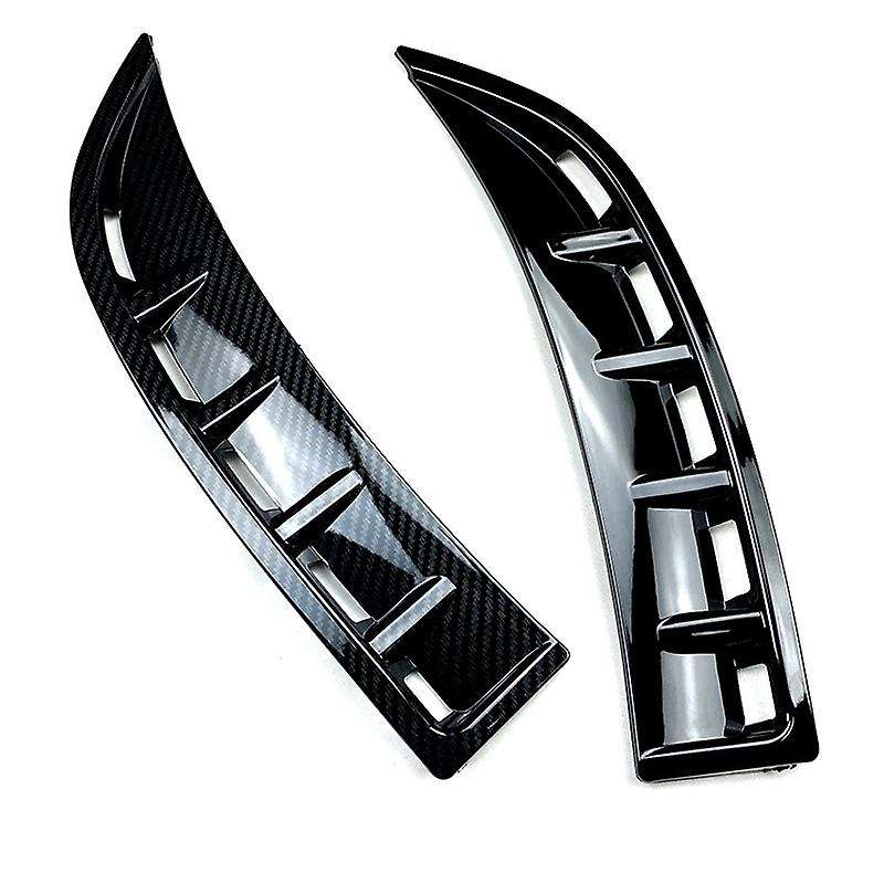 Black Front Bumper Splitter Spoiler Air Inlet Cover Trim Wind Knife Decoration for GLA C118 CLA180/2
