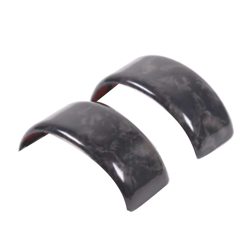 Black Forging Pattern Car Steering Wheel Ring Trim Cover Sticker for C8 2020-2023 Car Interior Acces