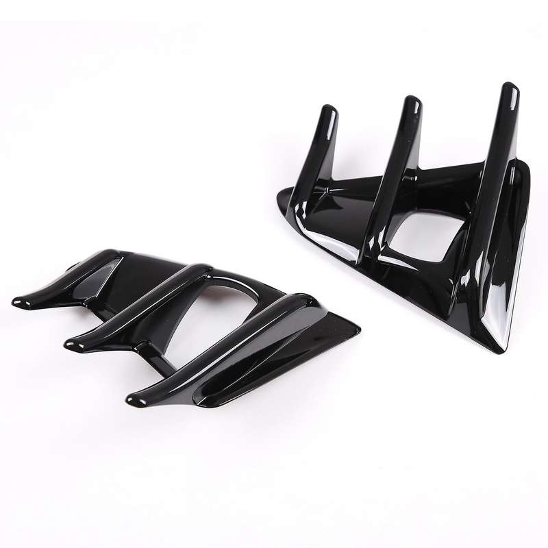 Black Front Fog Light Lamp Decorative Frame Cover Fit for 86 2016-2020 Exterior Accessories