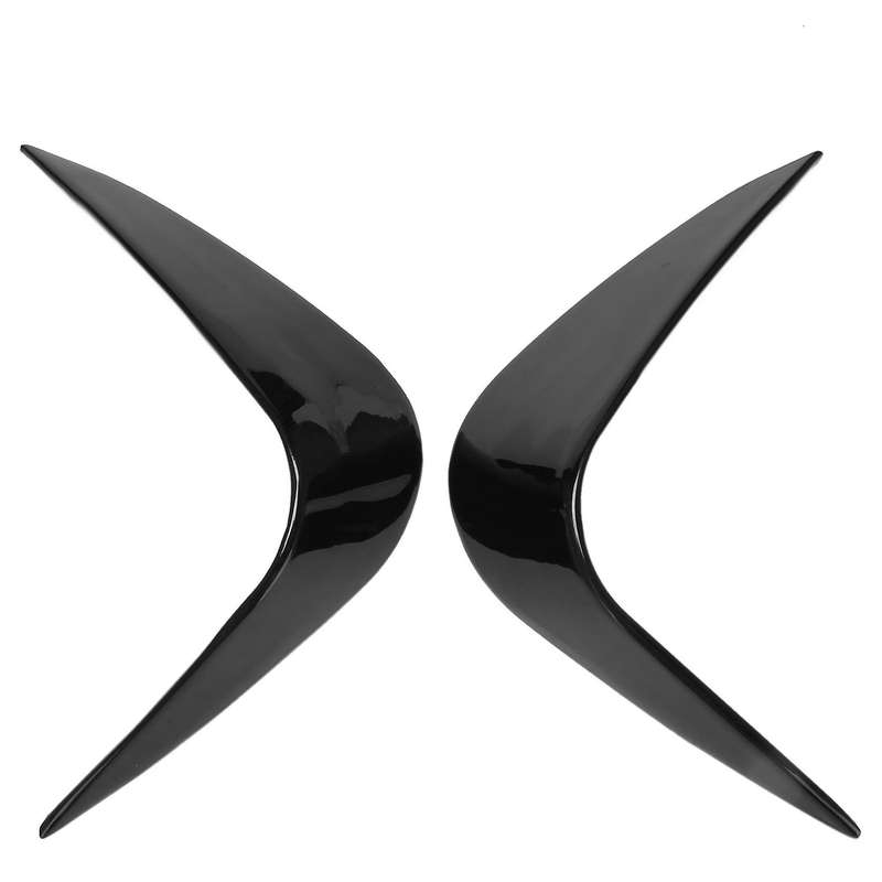 Black Front Fog Light Lamp Cover Trim Wind Knife Sticker for- 3 Series G20 325Li 2020 Car Exterior A