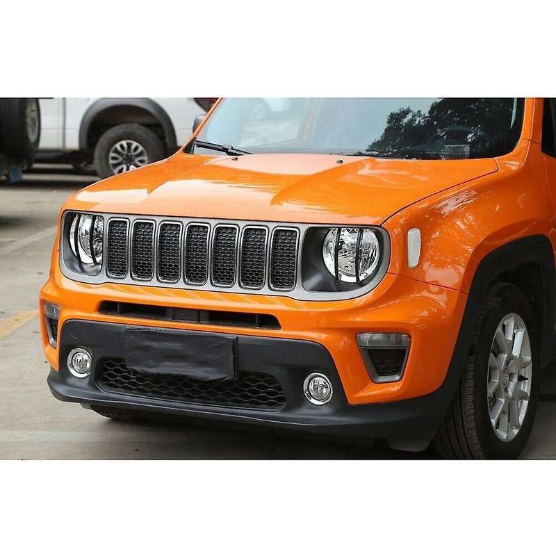 Black Front Light Headlight Lamp Trim Cover Decor for 2019+ 1 Pair