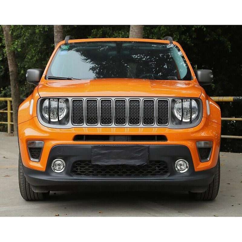 Black Front Light Headlight Lamp Trim Cover Decor for 2019+ 1 Pair