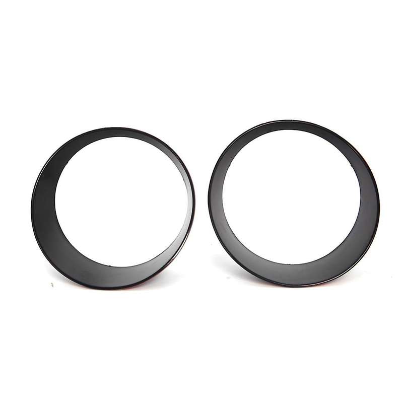 Black Front Grille Frame Headlight Ring Mesh Ring for Wrangler 2018 Exterior Modification