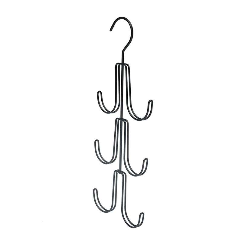 Black Handbag Storage Hanger Metal Rotatable Hook for Organizing and Storing Multifunctional Bag Ti