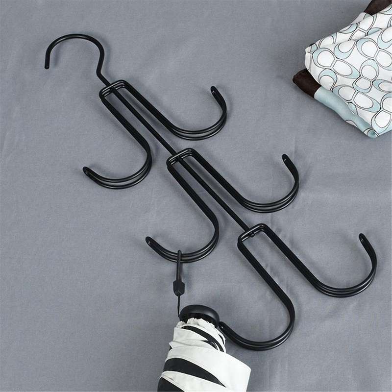 Black Handbag Storage Hanger Metal Rotatable Hook for Organizing and Storing Multifunctional Bag Ti