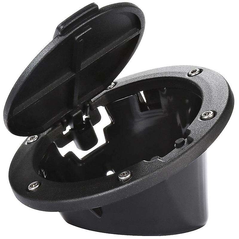 Black Gas Cap Fuel Filler Tank Door Cover with Star Logo for 07-18 JK Wrangler & Unlimited