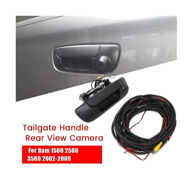 Black Handle Rear View Camera Harnes 55276237aa for Ram 1500 2500 3500 2002-2009 Trunk Backup Camera