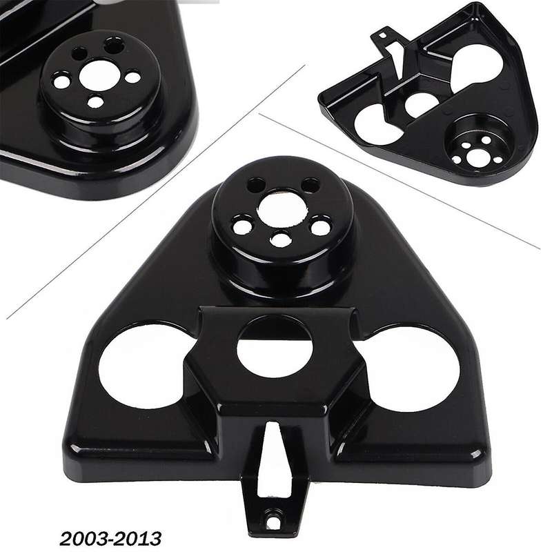 Black Handlebar Riser Cover for Road Flhr Custom 2003-2013