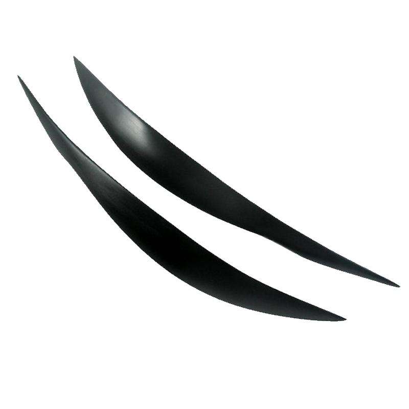 Black Headlight Eyelids Head Light Lamp Eyebrow Cover Trim for 3 Series F30 F35 320I 320Li 325Li 328