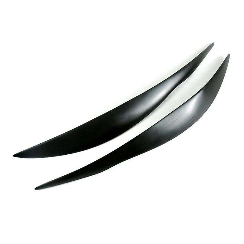 Black Headlight Eyelids Head Light Lamp Eyebrow Cover Trim for 3 Series F30 F35 320I 320Li 325Li 328