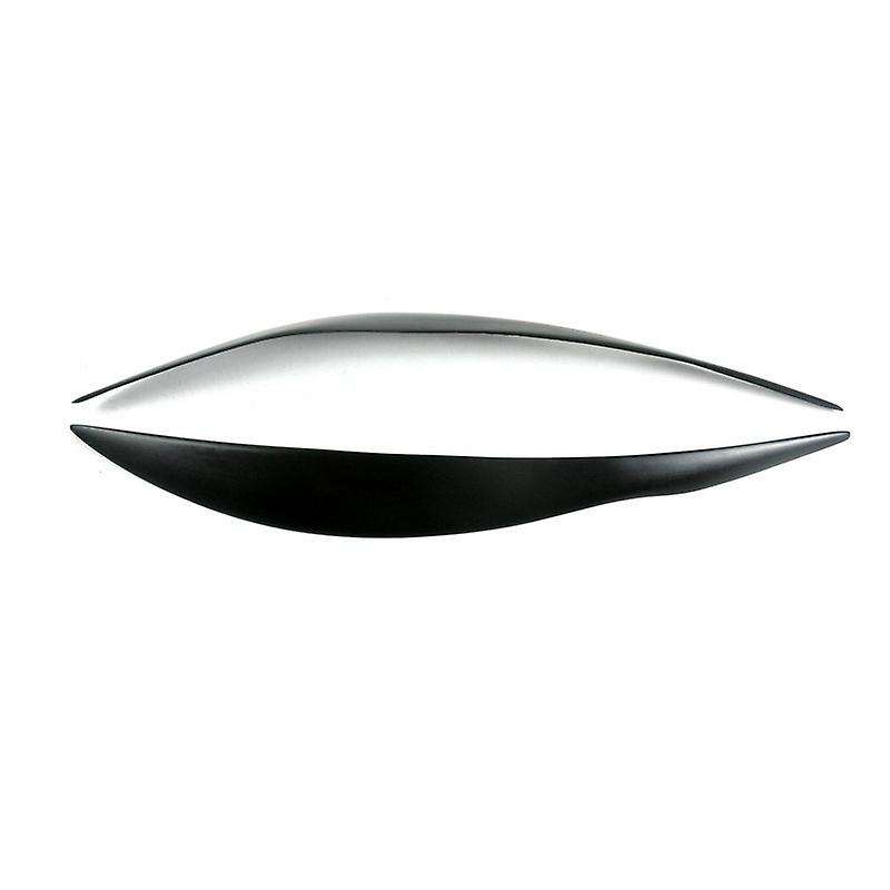 Black Headlight Eyelids Head Light Lamp Eyebrow Cover Trim for 3 Series F30 F35 320I 320Li 325Li 328