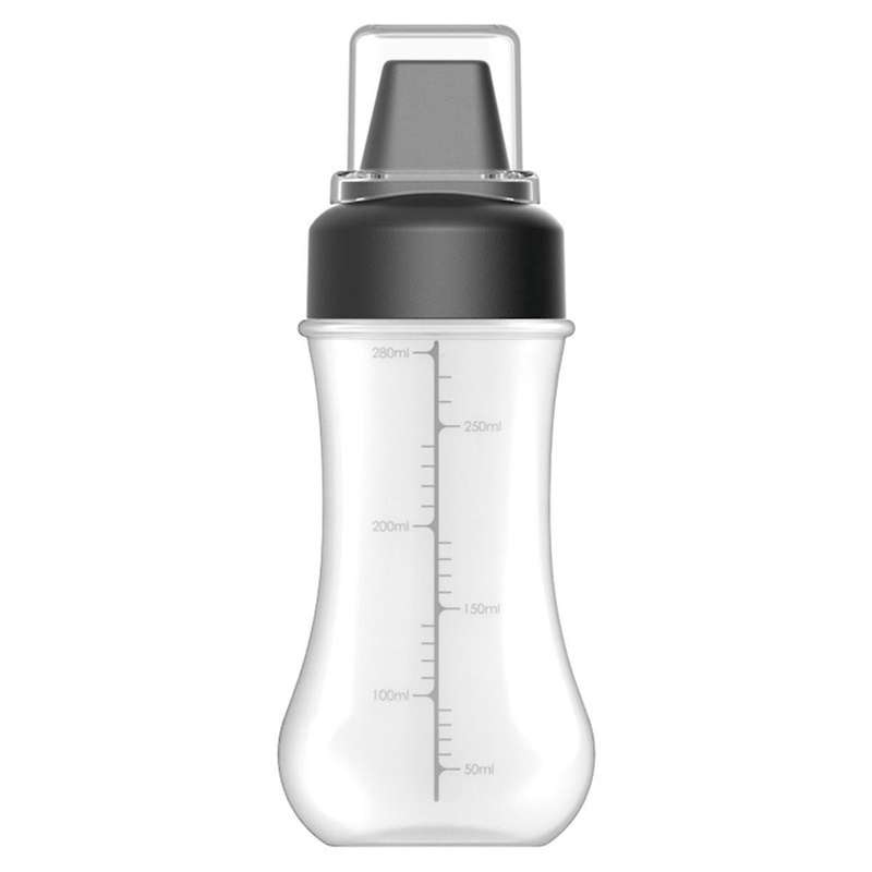 Black Ketchup Squeeze Bottle Salad Container with Leak-Proof Cap Portable Sauce Storage Boxes