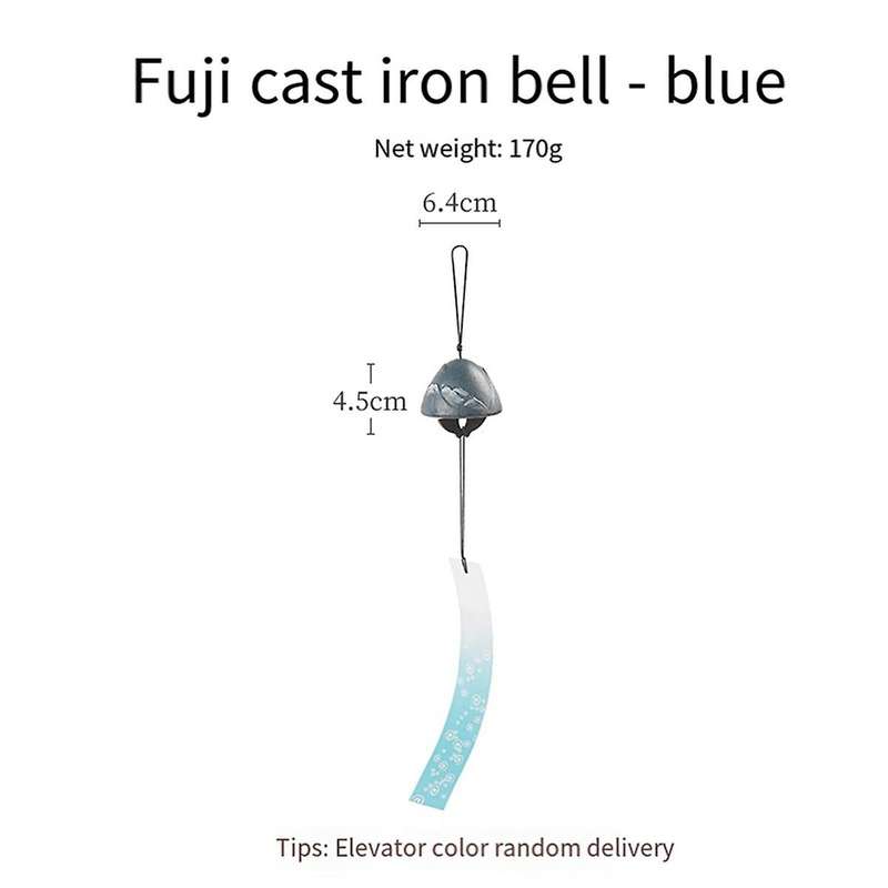 Black Japanese Wind Chime Southern Cast Iron Rock Wind Chime Beautiful Home Charm Chime