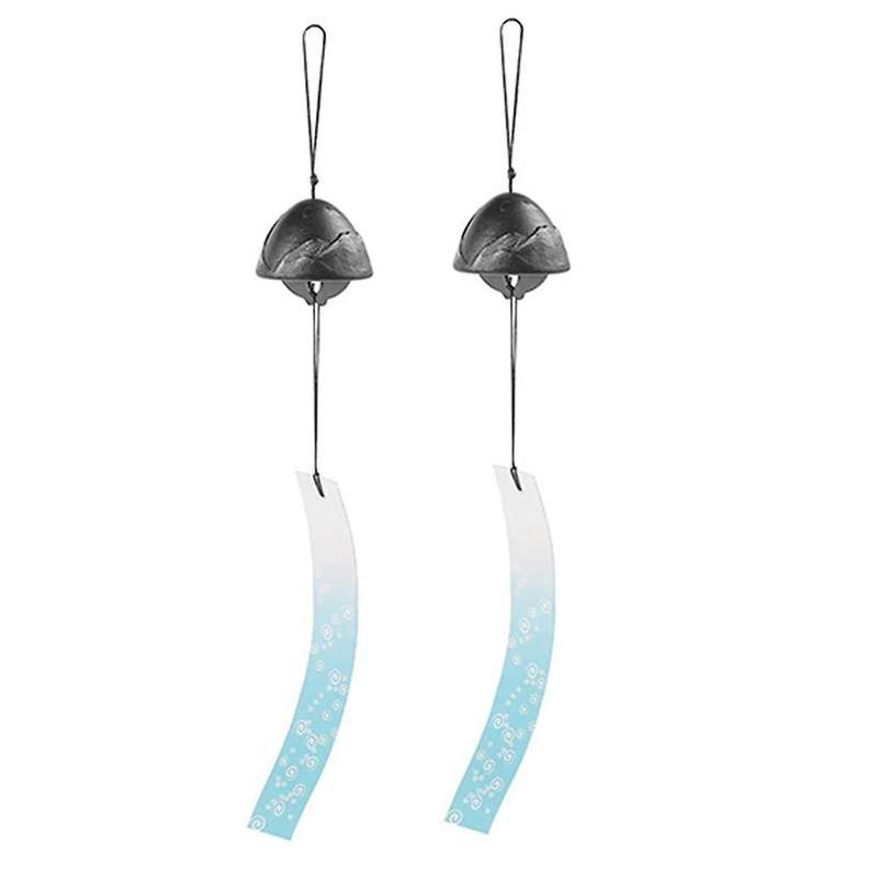 Black Japanese Wind Chime Southern Cast Iron Rock Wind Chime Beautiful Home Charm Chime
