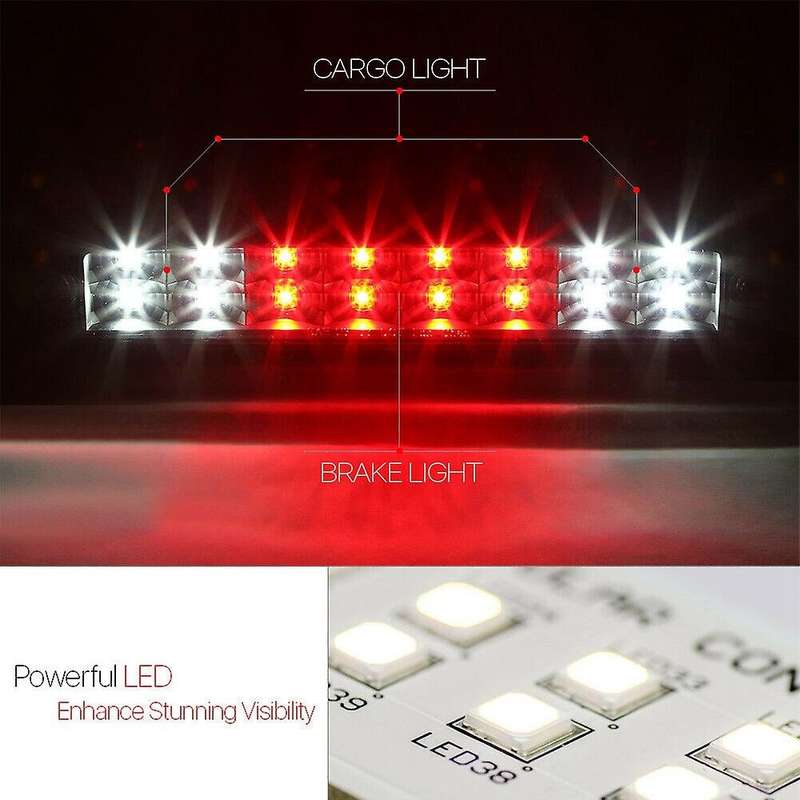 Black LED Third Stop Brake Light Cargo for 99-16 F250/93-11 B-Series