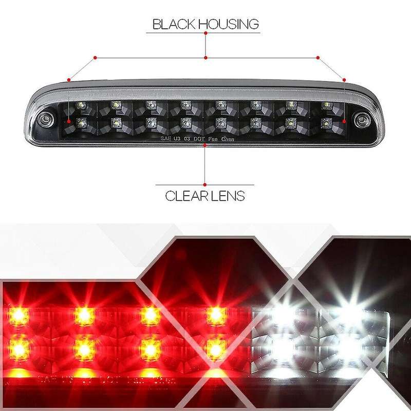 Black LED Third Stop Brake Light Cargo for 99-16 F250/93-11 B-Series