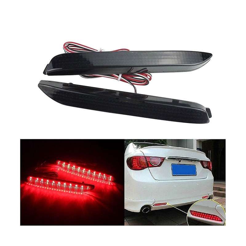 Black Lens Bumper Reflector Brake Rear Bar Light Rear Tail Light Turn Signal LED Car for for 8192008