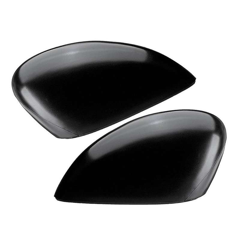 Black Left & Right Rear View Mirror Cover Side Wing Mirror Cover Cap for Fiesta 2009-2015 1594546 8A