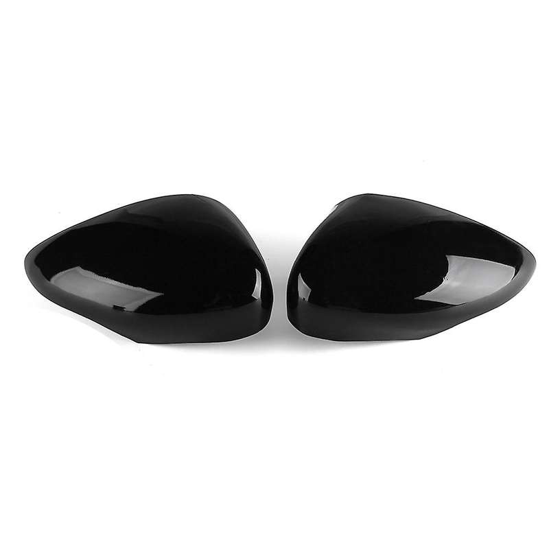 Black Left & Right Rear View Mirror Cover Side Wing Mirror Cover Cap for Fiesta 2009-2015 1594546 8A
