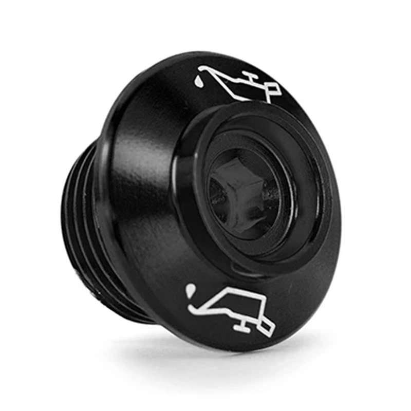 Black Motorcycle Engine Oil Filler Plug Cover Engine Cover Oil Screw Oil Inlet Cover Screw for