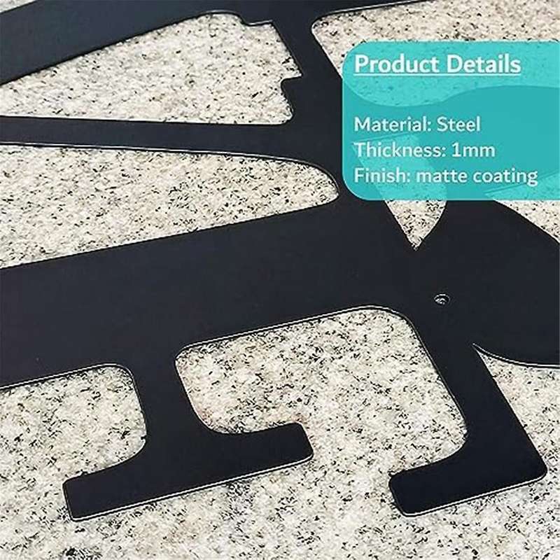 Black Metal Wall Decor, Metal Wall Art for Dog Lover, Laser Cut Rustic Black Metal Dog Lovers Gifts