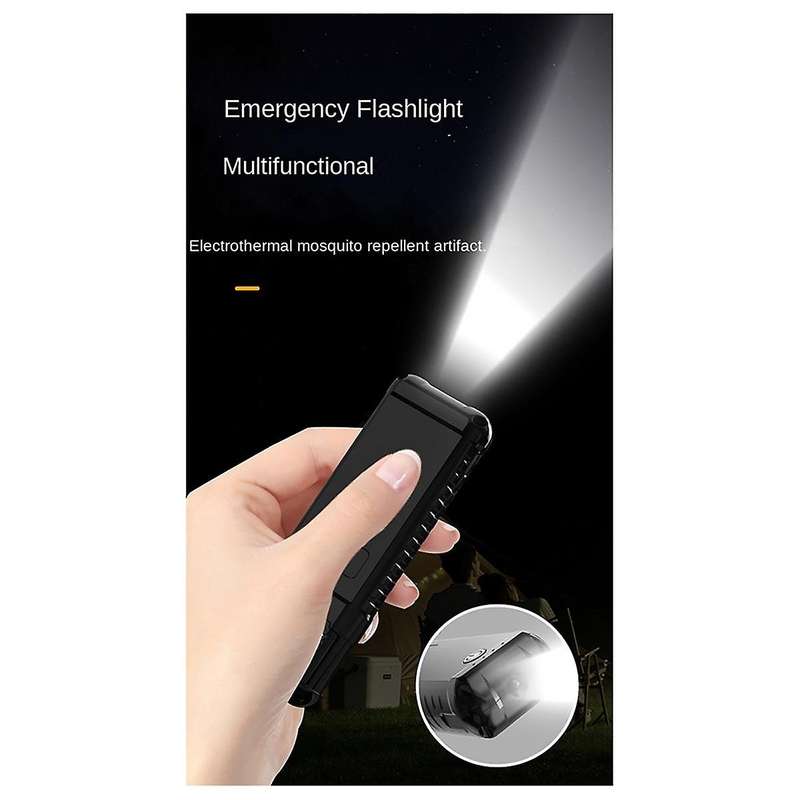 Black Mosquito Repeller Portable Handheld Mosquito Repeller Lithium Battery Heated Electric Mosquito