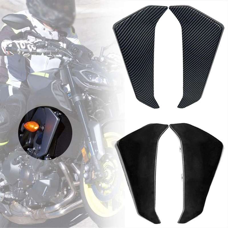 Black Motorcycle Radiator Side Panels Protector Cover Fairing for Mt09 Mt-09 Mt 09 2017-2020