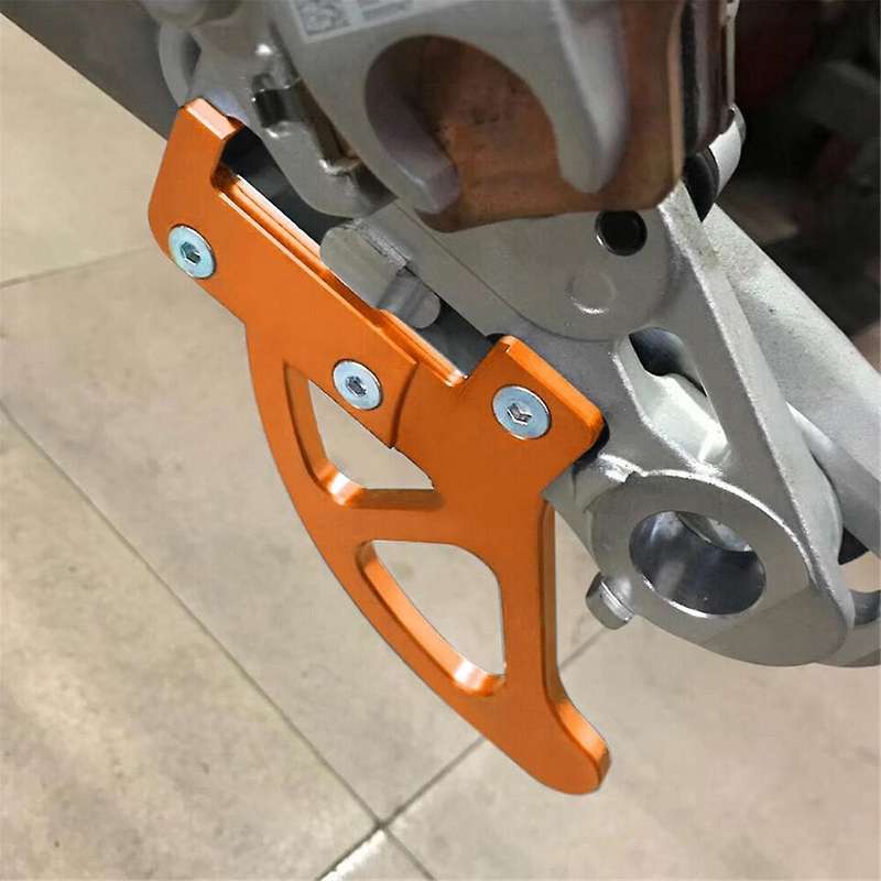 Black Motorcycle Rear Brake Disc Guard Protector for 250 350 450 500 EXC-F Six Days 2004-2023