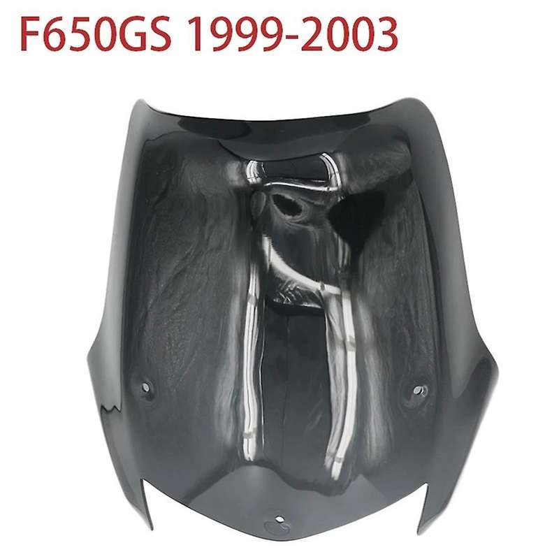 Black Motorcycle Windshield Wind Screen Wind Screens Deflectors for- F650 F 650 GS 1999-2003