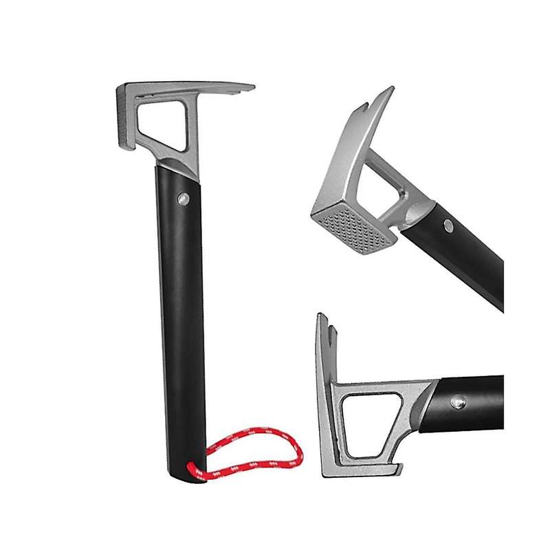 Black Multifunctional Hammer Aluminum Alloy Handle Stainless Steel Hammer Camping Tent Canopy Nail P