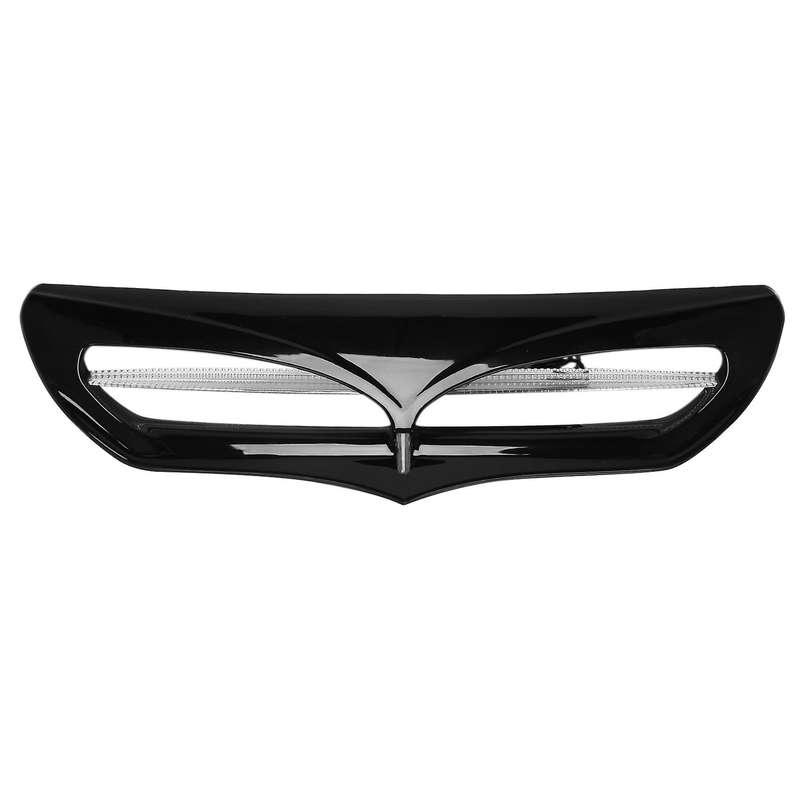Black Motorcycle Vent Trim with LED Lights Cover for Touring Glide Street Glide Ultra 2014-Up