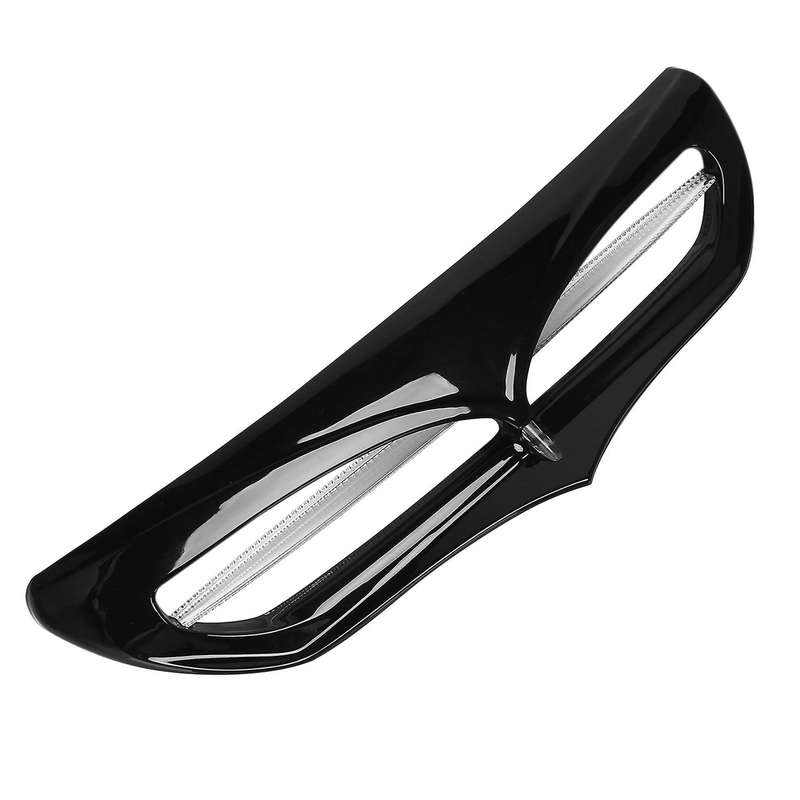 Black Motorcycle Vent Trim with LED Lights Cover for Touring Glide Street Glide Ultra 2014-Up