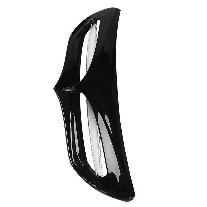 Black Motorcycle Vent Trim with LED Lights Cover for Touring Glide Street Glide Ultra 2014-Up
