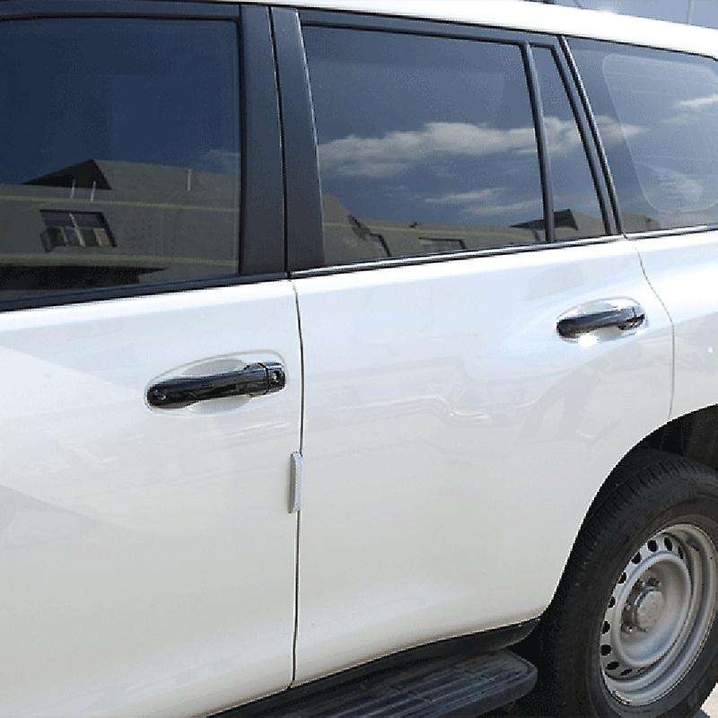 Black Outer Door Handle Sticker Cover Trim Fit for Land Cruiser Prado 2018
