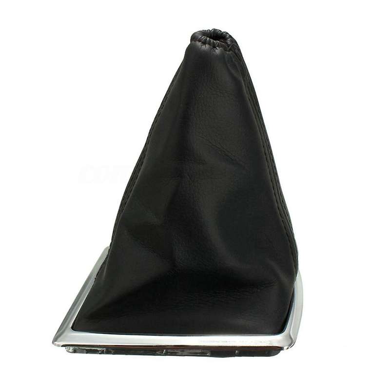 Black Pu Leather Gear Gaiter Boot Knob Cover Handbrake for Focus 2005-2012
