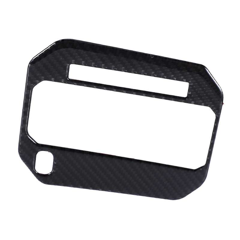 Black Real Carbon Fiber Car Gear Shift Cover Trim Frame Panel Sticker Decor for Jimny 2019 2020