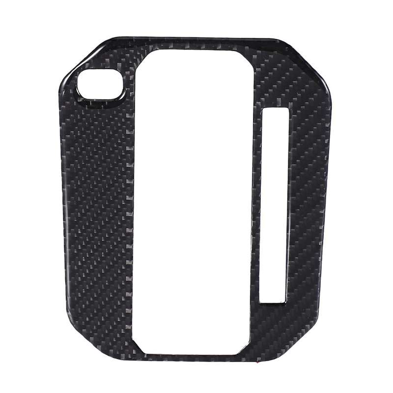 Black Real Carbon Fiber Car Gear Shift Cover Trim Frame Panel Sticker Decor for Jimny 2019 2020