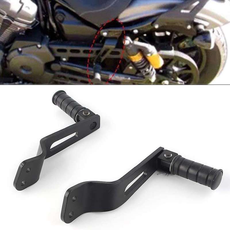 Black Rear Passenger Foot Peg Footrest Bracket Set for Bolt XVS 950 R Spec 2014-2019