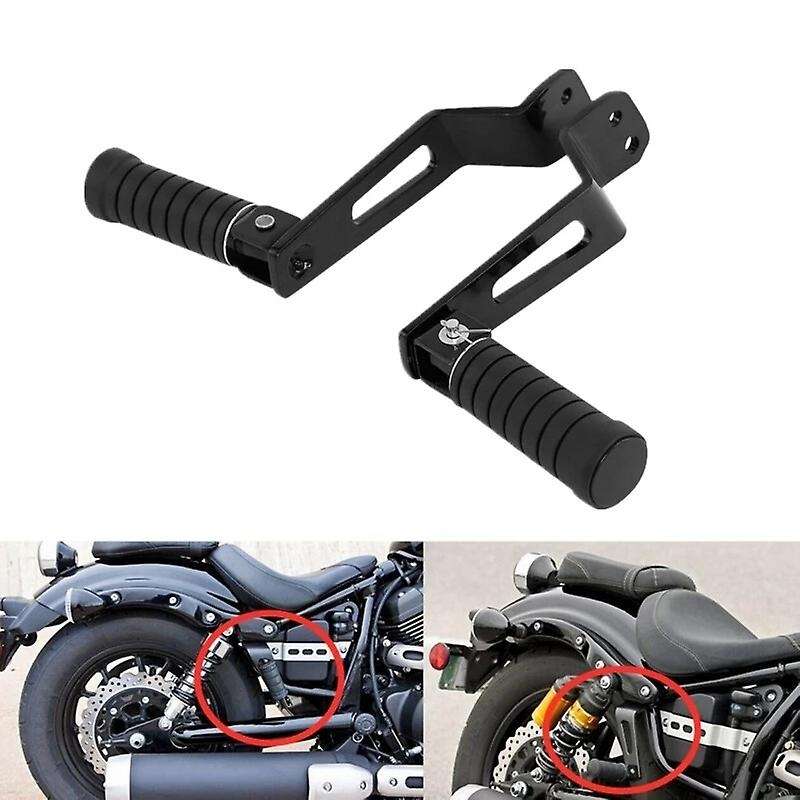 Black Rear Passenger Foot Peg Footrest Bracket Set for Bolt XVS 950 R Spec 2014-2019