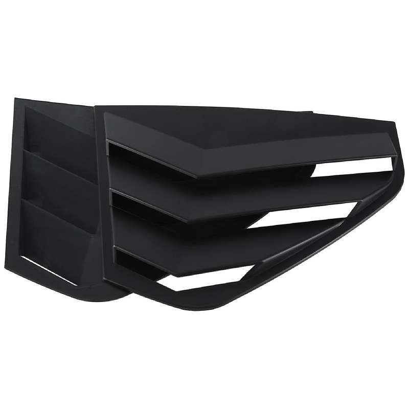 Black Rear Side Vent Quarter Window Louver Shutter Cover Trim for Golf Mk8 2021-2023