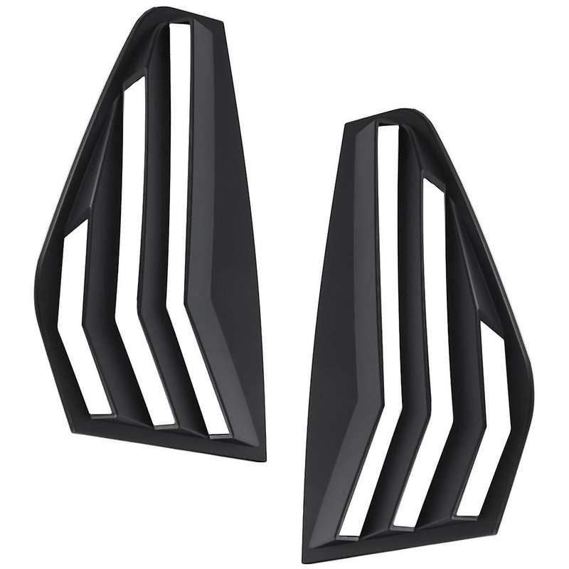 Black Rear Side Vent Quarter Window Louver Shutter Cover Trim for Golf Mk8 2021-2023