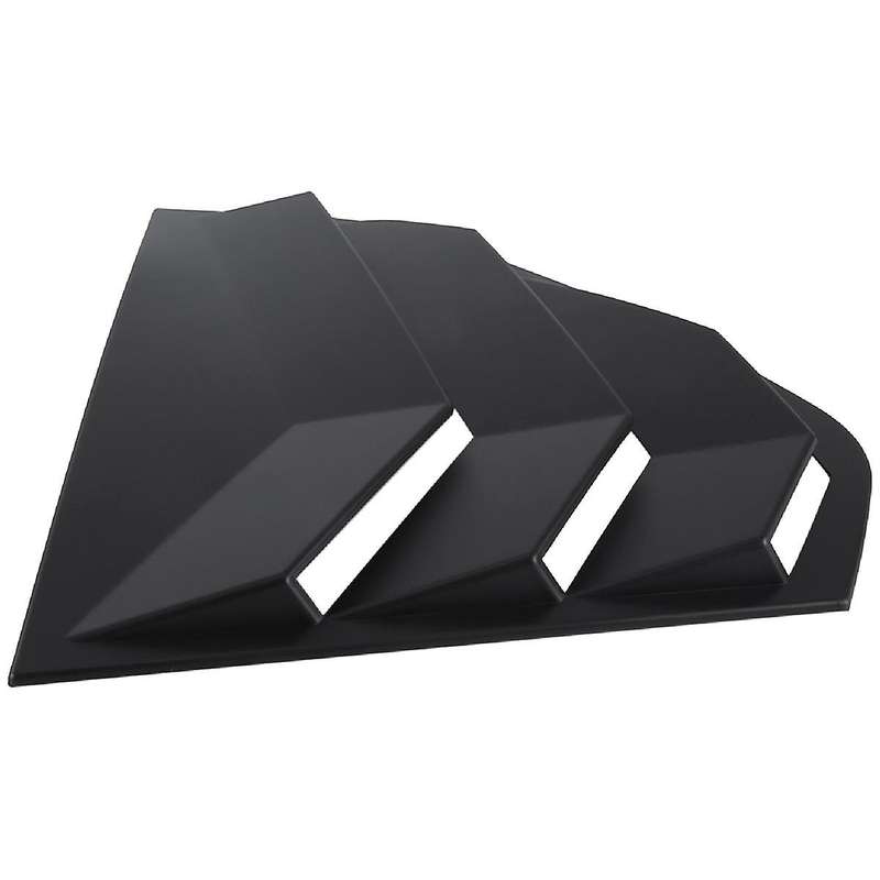 Black Rear Side Vent Quarter Window Louver Shutter Cover Trim for Golf Mk8 2021-2023