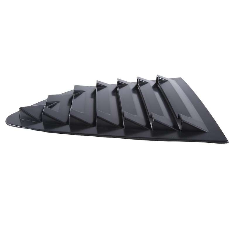 Black Rear Side Vent Quarter Window Louver Shutter Cover Trim for Focus 2019-2020