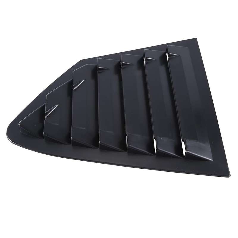 Black Rear Side Vent Quarter Window Louver Shutter Cover Trim for Focus 2019-2020