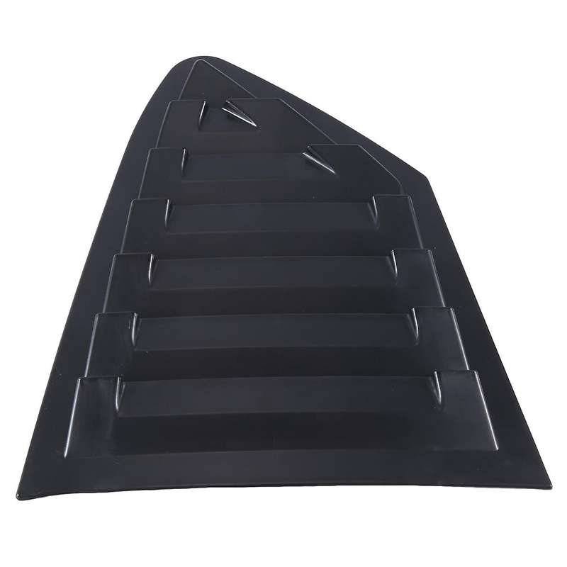 Black Rear Side Vent Quarter Window Louver Shutter Cover Trim for Focus 2019-2020