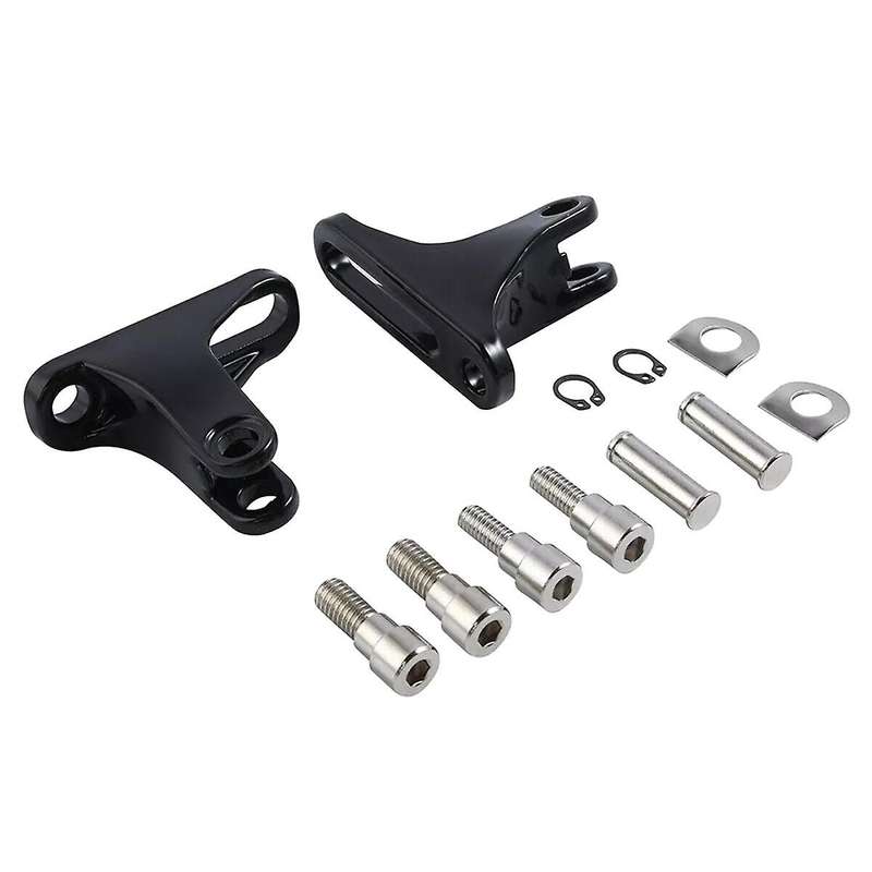 Black Rear Passenger Foot Pegs Bracket Mount Kit for Street Glide