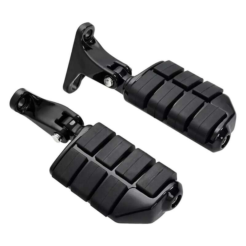 Black Rear Passenger Foot Pegs Bracket Mount Kit for Street Glide