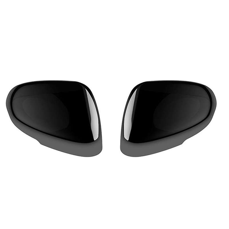 Black Rearview Mirror Cover Exterior Door Wing Cap for 2022 + Side Mirror Cover