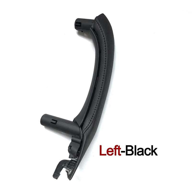Black Right Hand Drive Car Inner Door Handle with PU Leather Door Handle Assembly for X3 X4 F25 F26