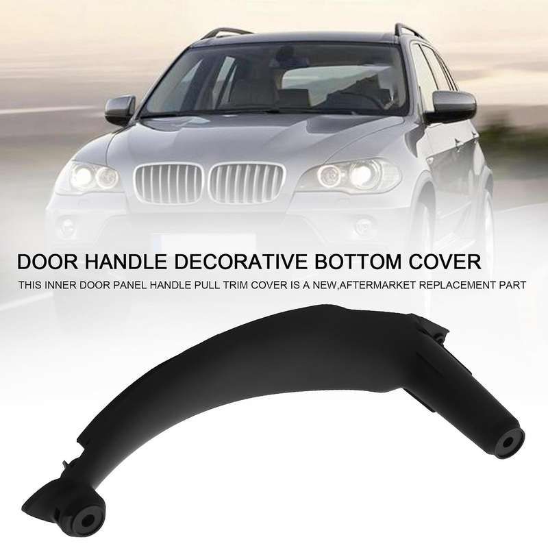Black Right Door Handle Decorative Bottom Lid Car Door Handle Door Handle Base for 2007-2014 E70 X5